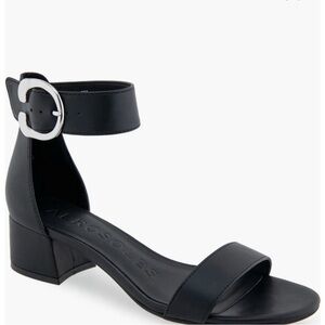 AEROSOLES Carew Black Ankle Strap sandals 9M